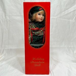 Holiday Porcelain Doll